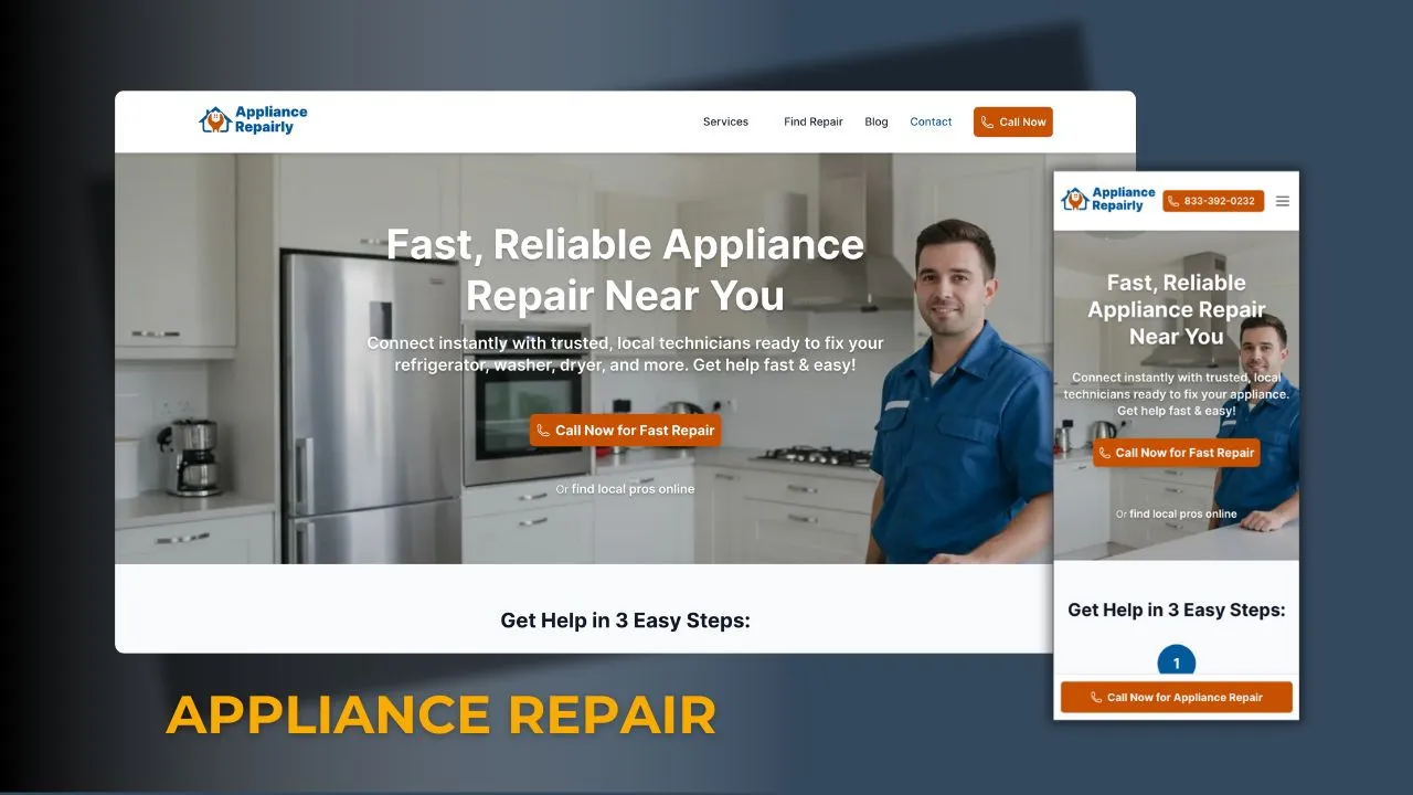 Appliance Repair Service Platform Cover page image