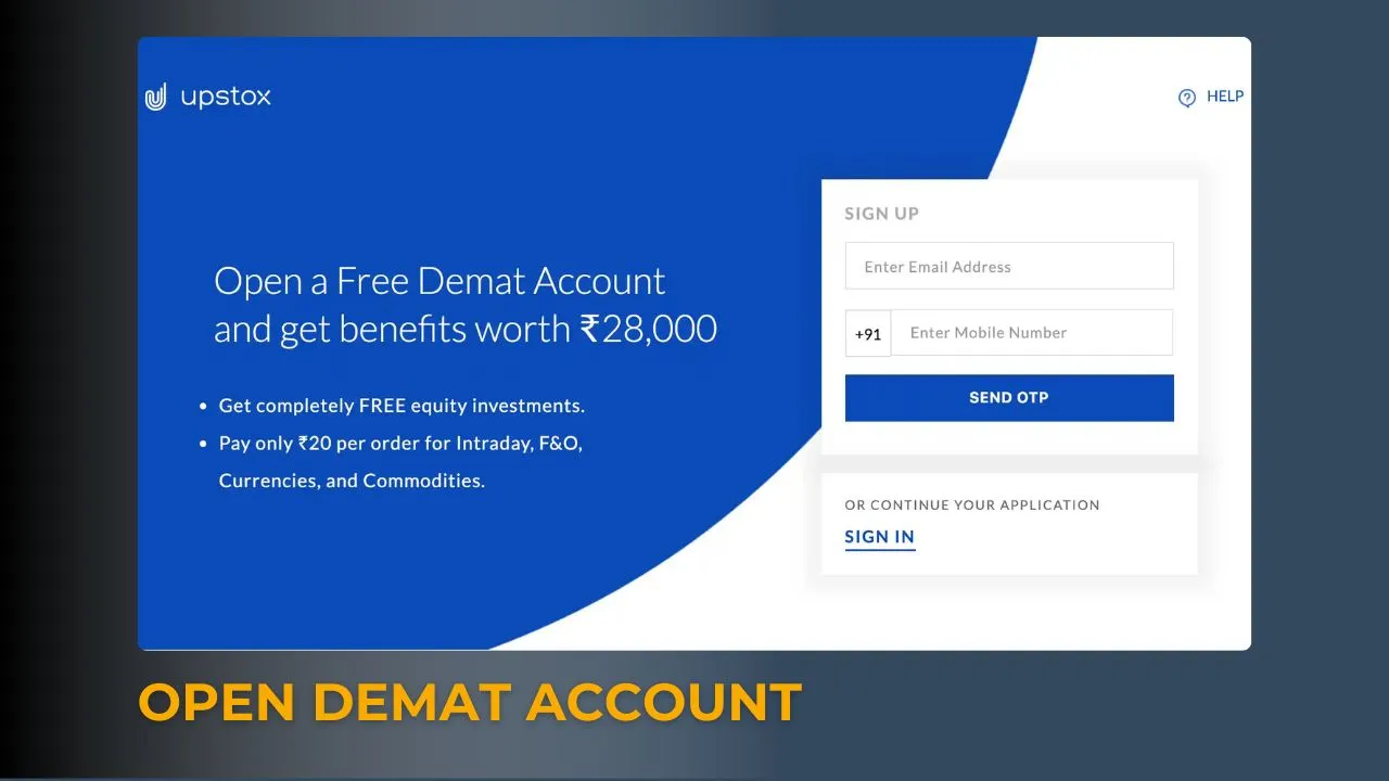 Open a Demat Account Online: Demat Account Opening at Upstox