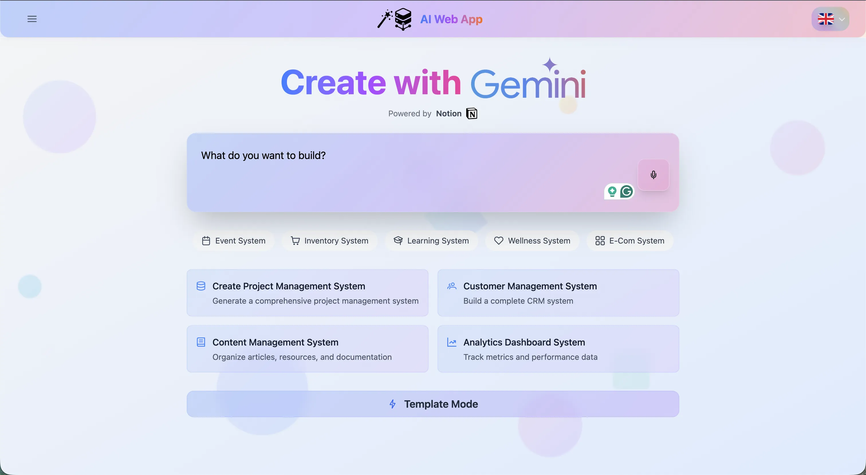 AI Dynamic CRUD App