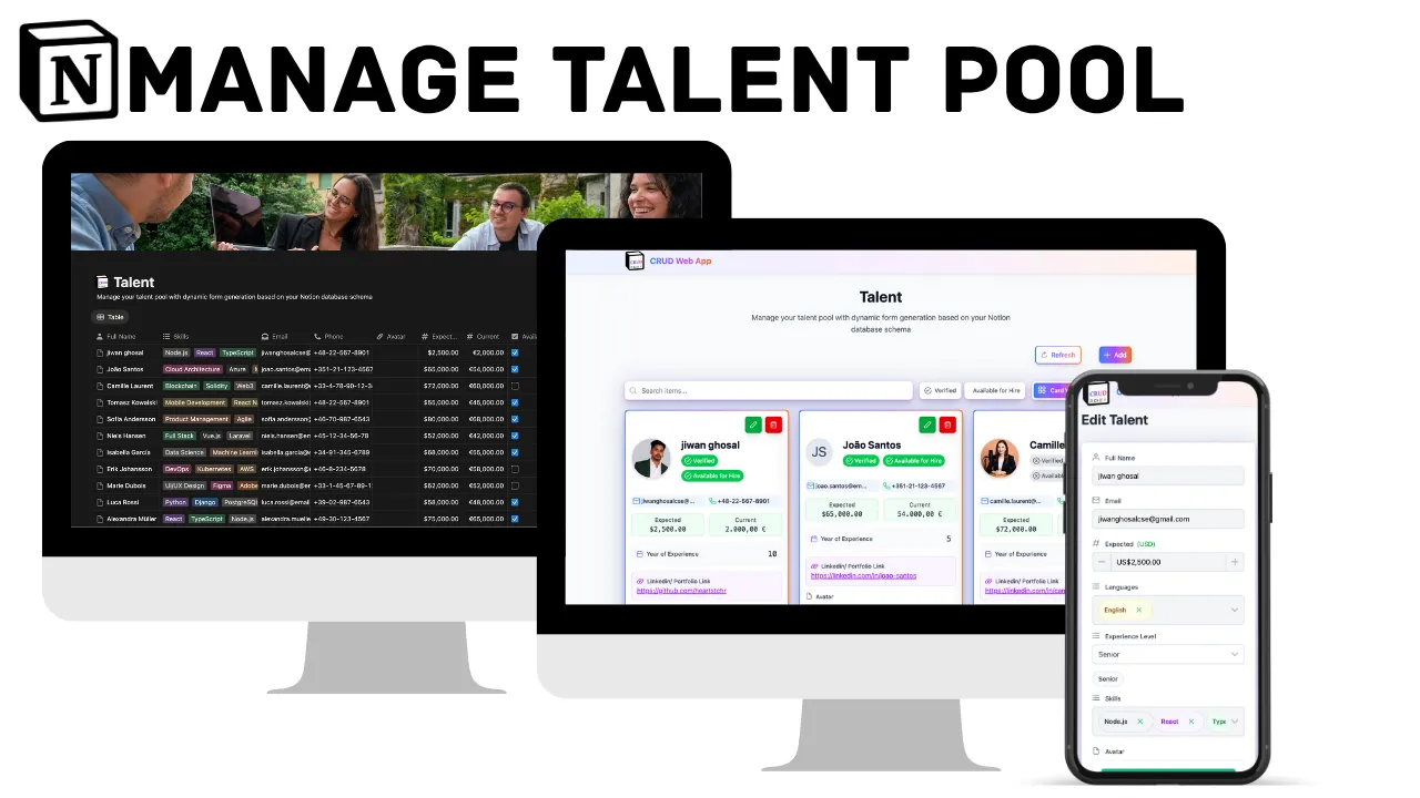 Dynamic Form Generation from Notion Database